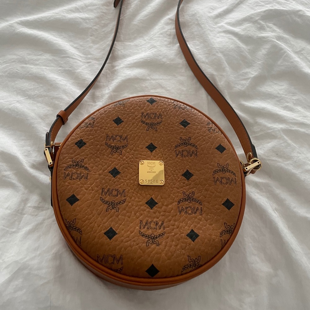 100% Authentic MCM Tambourine Crossbody Bag